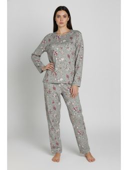 Zivame - Knit Poly Nightsuit - Agave Green