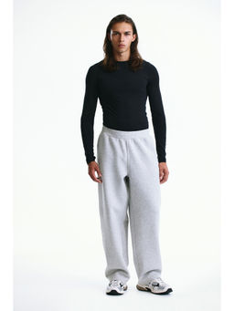 H&M - Men Grey Loose Fit Sports Track Pant with DryMove