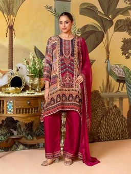 Label S4U - Pink Ethnic Printed