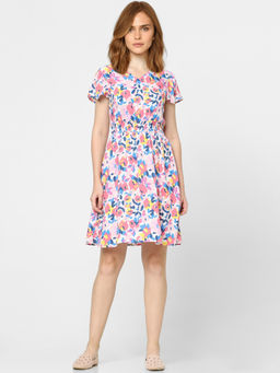 VERO MODA - Women Printed Multicolor Casual Dress
