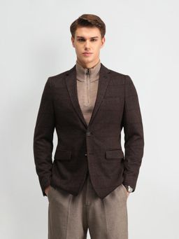 Arrow - Men Zero Calorie Slim Fit Herringbone Blazer