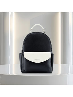 Fastrack - Colorblocked Backpack with Adjustable Shoulder Straps - Black