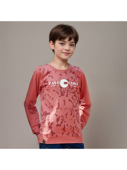 MASHUP - Boys Peach Printed Perfection The Ultimate Sweatshirt
