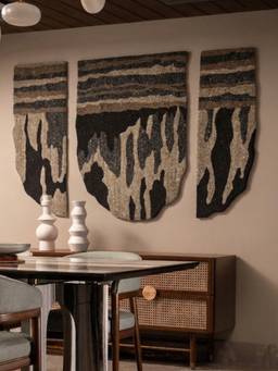 Neu Looms - Abstract Handmade Natural Wool Wall Art (Pack of 3)