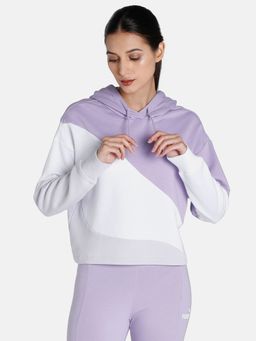 Puma - Power Cat Womens Purple Hoodie