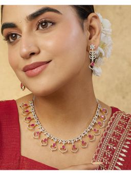 Indinoor - Arwina Zircon Necklace Set