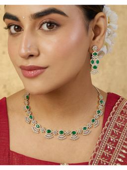 Indinoor - Aerah Zircon Necklace Set