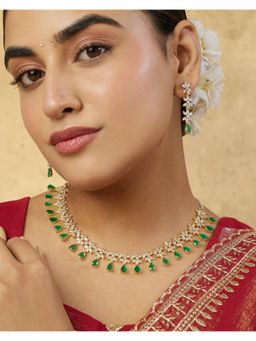 Indinoor - Anabiya Zircon Necklace Set