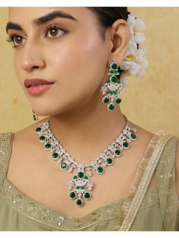 Indinoor - Aiza Zircon Necklace Set