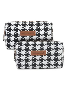 NFI Essentials - Unisex Canvas Textured Multi-Color Pouches (Pack Of 2)