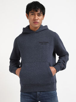 Tommy Hilfiger - Blue Solid Regular Fit Hoodie