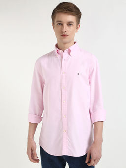 Tommy Hilfiger - Pink Solid Regular Fit Shirt