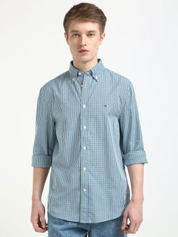 Tommy Hilfiger - Green Checks Regular Fit Shirt