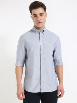 Tommy Hilfiger - Grey Solid Regular Fit Shirt