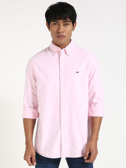 Tommy Hilfiger - Pink Solid Regular Fit Shirt