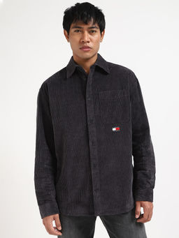 Tommy Hilfiger - Black Textured Regular Fit Shirt