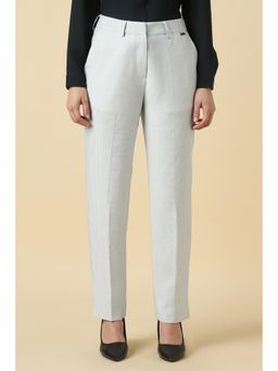Allen Solly - Women White Check Trouser