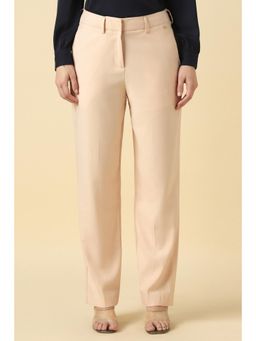 Allen Solly - Women Beige Solid Trouser