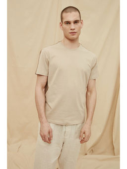 Trendyol - Man Beige T-Shirt