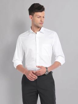 AD By Arvind - Herringbone Regular Fit Shirt