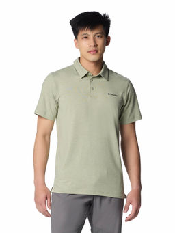 Columbia - Mens Green Omni-Wick Tech Trail Polo Tshirt