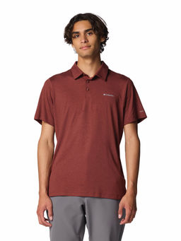 Columbia - Mens Maroon Omni-Wick Tech Trail Polo Tshirt