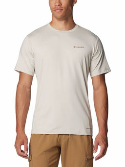 Columbia - Mens Beige Omni-Shade Kwick Hike Back Graphic Short Sleeve Tshirt