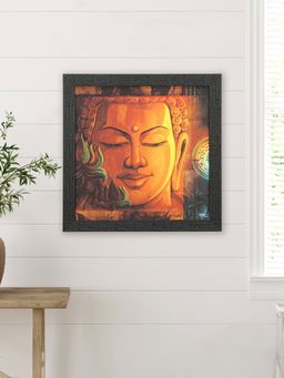 At Home by Nilkamal - Buddha Face & Lotus Painting