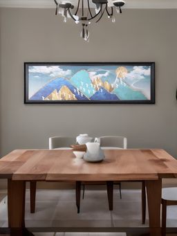 At Home by Nilkamal - Abstract Hills Painting