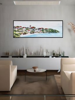 At Home by Nilkamal - 3D Santorini Painting