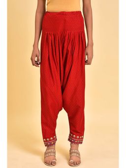 W - Red Geometric Salwar