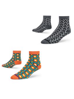 Dynamocks - Men and Women Ankle Length Socks - Free Size - Pack of 2 Pairs