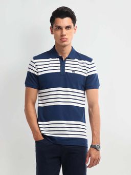 Arrow Sports - Men Grey Cotton Half Sleeves Polo T-Shirt