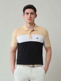 Arrow Sports - Men Black Cotton Half Sleeves Polo T-Shirt