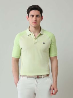 Arrow Sports - Men Green Cotton Half Sleeves Polo T-Shirt