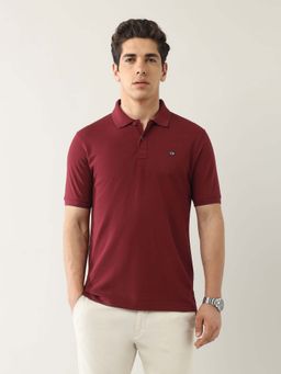 Arrow Sports - Men Red Cotton Half Sleeves Polo T-Shirt