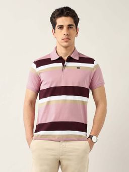Arrow Sports - Men Brown Cotton Half Sleeves Polo T-Shirt