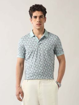 Arrow Sports - Men Green Cotton Half Sleeves Polo T-Shirt