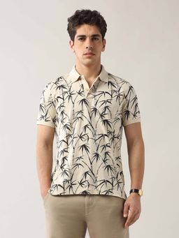 Arrow Sports - Men White Cotton Half Sleeves Polo T-Shirt