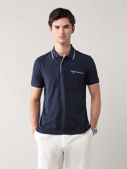 Arrow Sports - Men Blue Cotton Half Sleeves Polo T-Shirt