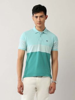 Arrow Sports - Men Green Cotton Half Sleeves Polo T-Shirt