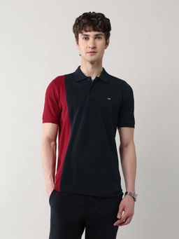 Arrow Sports - Men Blue Cotton Half Sleeves Polo T-Shirt