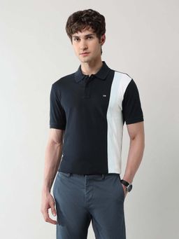 Arrow Sports - Men Blue Cotton Half Sleeves Polo T-Shirt