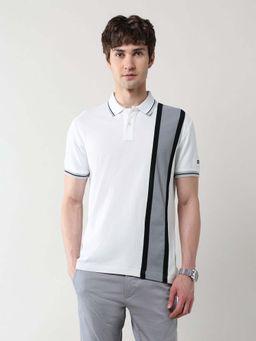 Arrow Sports - Men White Cotton Half Sleeves Polo T-Shirt