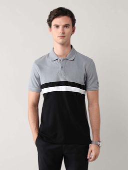 Arrow Sports - Men Grey Cotton Half Sleeves Polo T-Shirt