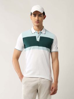 Arrow Sports - Men Green Cotton Half Sleeves Polo T-Shirt