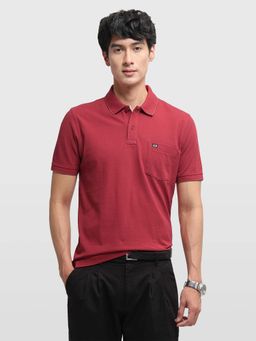 Arrow Sports - Men Red Cotton Half Sleeves Polo T-Shirt