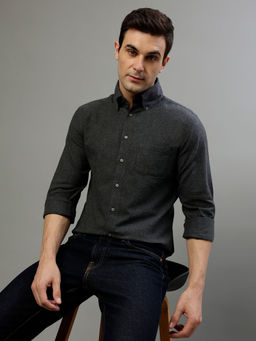 Bruun & Stengade - Men Solid Button Down Collar Shirt