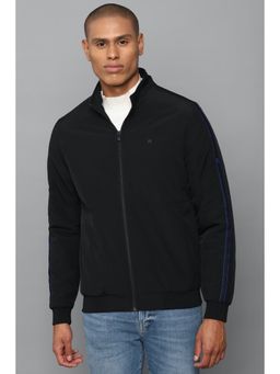 Allen Solly - Men Black Solid Full Sleeves Casual Jacket