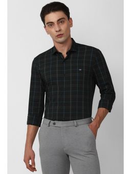 Peter England - Men Black Super Slim Fit Formal Full Sleeves Formal Shirt